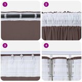  Baršunaste zavjese sa zavjesama 2 pcs Smeđa 225 x 140 cm Baršun | Eponuda.ba