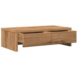 vidaXL Stojalo za zaslon s predali artisian hrast 50x27x15 cm inž. les | Shoptok.si