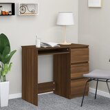 vidaXL Pisalna miza rjavi hrast 90x45x76 cm konstruiran les | Shoptok.si