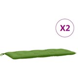  Jastuci za vrtnu klupu 2 kom zeleni 120x50x7 cm tkanina | Eponuda.ba
