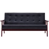  2-dijelni set sofa od umjetne kože crni | shoptok.hr
