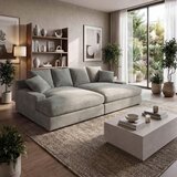Bessagi Home Velika Zofa Eleonora, Svetlo Siva | Shoptok.si