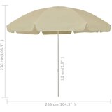  Suncobran za plažu žuta boja pijeska 300 cm | shoptok.hr