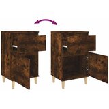  Noćni ormarići 2 kom boja dimljenog hrasta 40x35x70 cm | shoptok.hr