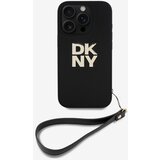 Dkny pu leather stack logo wrist strap iphone 16 pro black ovitek za telefon vijolična Cene