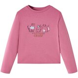 vidaXL Otroška majica z dolgimi rokavi malina 116 | Shoptok.si