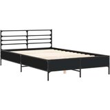  Okvir za krevet crni 140x190 cm konstruirano drvo i metal | Eponuda.ba