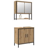  Set namještaja za kupaonicu od 2 komada Artisan Oak konstruirano drvo | shoptok.hr