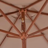  suncobran s drvenim stupom 270 cm smeđesivi | Eponuda.com