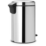 Brabantia Koš za odpadke s pedalom 12 L s plastičnim vložkom - svetlikajoče jeklo | Shoptok.si