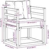  Set vanjskih sofa Čvrsto drvo akacije i Textilene | shoptok.hr