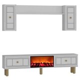 Hanah home tv polica dario bohem fireplace white | Eponuda.com