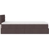  Otomanski krevet s madracem tamnosmeđi 100x200 cm tkanine | shoptok.hr