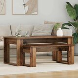 Set stolića za kavu 2 pcs Staro drvo Konstruirano drvo | shoptok.hr