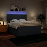  Krevet s oprugama i madracem plavi 180x200 cm od tkanine | shoptok.hr