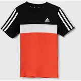 Adidas Otroška bombažna kratka majica LK 3S TIB T rdeča barva, IV7443