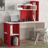 Hanah home Radni sto Coral, 140x153.8x60 cm, Braon-bijeli | Eponuda.ba