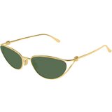 Bottega Veneta BV1330S 004 ONE SIZE (57) Zlata/Zelena Cene