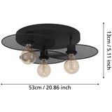 Eglo 43728 - plafonska svetiljka ikeston 3xE27/40W/230V | Eponuda.com