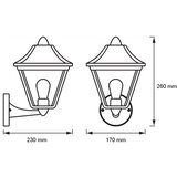 Osram Spoljašnja zidna lampa TRADITION UP 1xE27/60W/230V IP44 | Eponuda.com