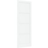 vidaXL Notranja vrata "ORKDAL" bela 83x232x4 cm iz trdega lesa Cene