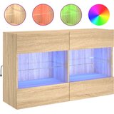  Zidni TV ormarić s LED svjetlima boja hrasta 98,5x30x60,5 cm | shoptok.hr