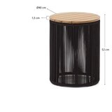 Kave Home Okrugli vrtni stol s pločom stola od bagrema ø 40 cm Dandara – | shoptok.hr