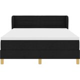 Box Spring Postelja z Vzmetnico Črna 140x190 cm Tkanina, (22050997) | Shoptok.si