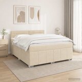  Boxspring krevet s madracem Krem 140 x 190 cm Tkanina | shoptok.hr