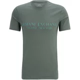 Armani Exchange Majica '8NZT72' smaragdno zelena / kraljevski zelena