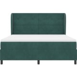 Box Spring Krevet s Madracem Tamno Zelena 180x200 cm Baršun | shoptok.hr