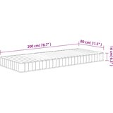  Madrac od pjene srednje mekani 80x200 cm | shoptok.hr