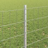 Euro ograda s postom 10 x 0,8 m Pocinčani čelik Srebrna Mreža | Eponuda.com