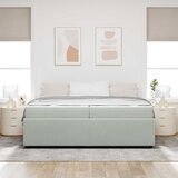  Krevetna konstrukcija Svijetlo siva 200 x 200 cm tkanina | Eponuda.com