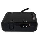 Logilink Adapter [1x Muški konektor HDMI - 1x Ženski konektor HDMI, Ženski konektor Toslink (ODT)] Crna | Eponuda.ba