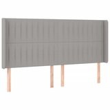  LED uzglavlje svjetlosivo 163 x 16 x 118/128 cm od tkanine | shoptok.hr