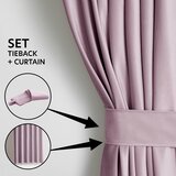 Restilo Svetlo rožnata žametna zavesa za delno zatemnitev 140x270 cm Pleat – | Shoptok.si