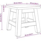  Stolica Prirodna 26 x 26 x 26 cm Drvo od mahagonija | shoptok.hr