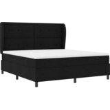  s opruga kutije s uzglavljem Crna 180 x 200 cm tkanina | shoptok.hr