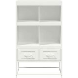 vidaXL Visoka omara bela 68,5x39x111,5 cm hladno valjano jeklo | Shoptok.si