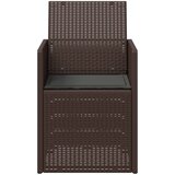  Vrtne stolice za blagovanje 2 pcs Smeđa i antracit PP | shoptok.hr