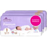 Violeta pelene PREMIUM COTTON Double Care sa maramicama Water veličina 1 newborn XXL 3pack, mjesečno pakiranje Cijene