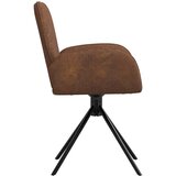  Okretne blagovaonske stolice 2 pcs Umetnička suknja koža Smeđa | shoptok.hr