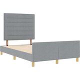 vidaXL Posteljni okvir Svetlo siv Inženirski les 140 x 190 cm Ergonomski | Shoptok.si