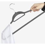 Ruhhy baršunaste vješalice za odjeću 45 cm, set 20 kom, sive | shoptok.hr