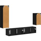  Komplet TV omaric 3 pcs Črna Konstruiran les - - črna - 50.89 - 30 x 31 x 100 cm - 2025-vidaXL-Uvoz_2 | Shoptok.si