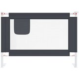 vidaXL sigurnosna ogradica za dječji krevet tamnosiva 90x25 cm tkanina | shoptok.hr