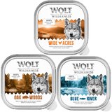  Ekonomično pakiranje Wolf of Wilderness Adult 24 x 300 g - Mješovito pakiranje: dvilja svinja, piletina, riba | shoptok.hr
