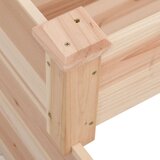 vidaXL Povišena vrtna gredica 120 x 120 x 56 cm od masivne jelovine | shoptok.hr