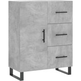  Visoka komoda siva betona 69,5x34x180 cm od konstruiranog drva | shoptok.hr